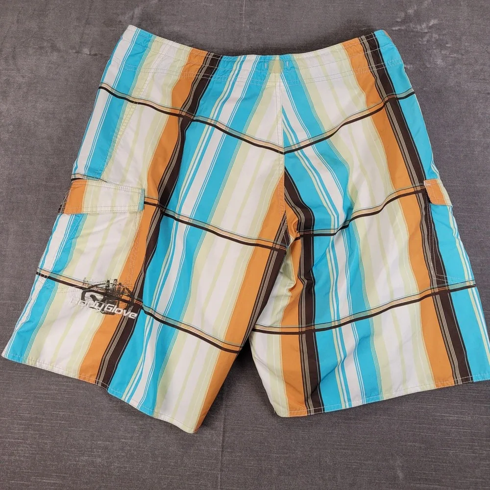 Body Glove Y2K Mens Plaid Board Shorts Swim Trunks Actual Size‎ 34